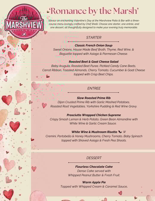 2026 Valentines Day Menu